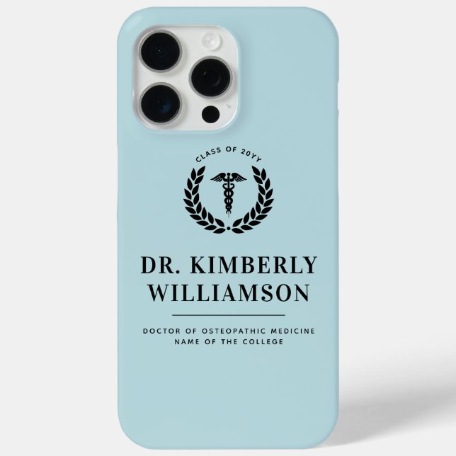 Coques Case-Mate iPhone Diplôme d'études Médicales personnalisé (Verso)