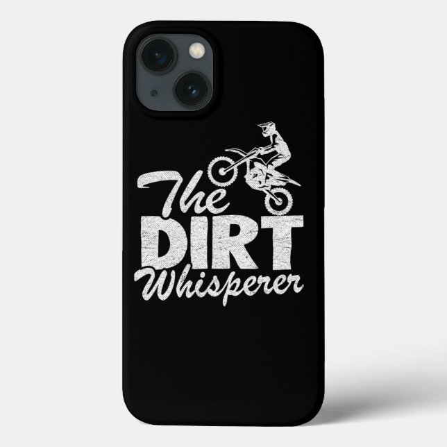 Coques Case-Mate iPhone Dirt Whisperer Dirt Bike Motocross amusant (Verso)