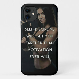 Case-Mate iPhone Case Discipline vs Motivation - Inspiration de gym pour