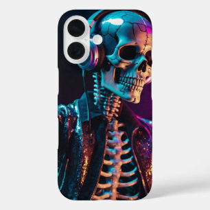 Coque Pour iPhone 16 Disco Skeleton