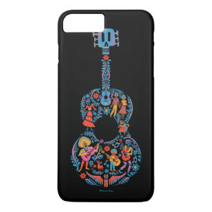 Coque iPhone 8 Plus/7 Plus Disney Pixar Coco Guitare de caractères colorés