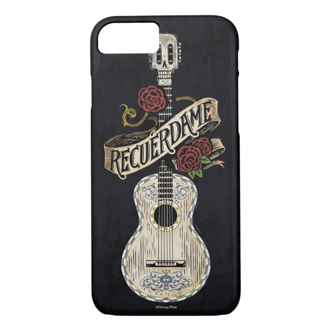 Coques Case-Mate iPhone Disney Pixar Coco| Russe Recuerdame Guitare (Dos)