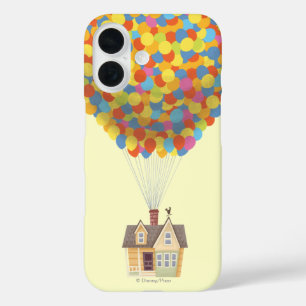 Coques iPhone 16 Disney Pixar UP   Balloon House Pastel