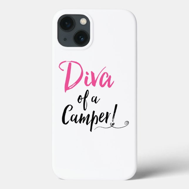Coques Case-Mate iPhone "Diva d'un campeur !" (Verso)