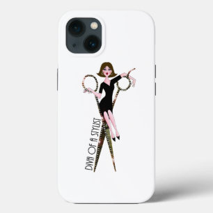 Case-Mate iPhone Case Diva D'Une Styliste (Cheveux Sombres) 
