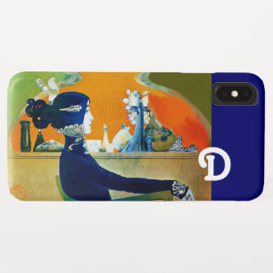 ETUI iPhone Case-Mate DIVA EN BLEU, MONOGRAMME DE MODE BEAUTÉ