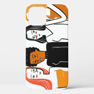 Case-Mate iPhone Case Diverses filles, diverses nationalités ensemble.