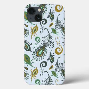 iPhone 13 Coque Diverses plumes colorées