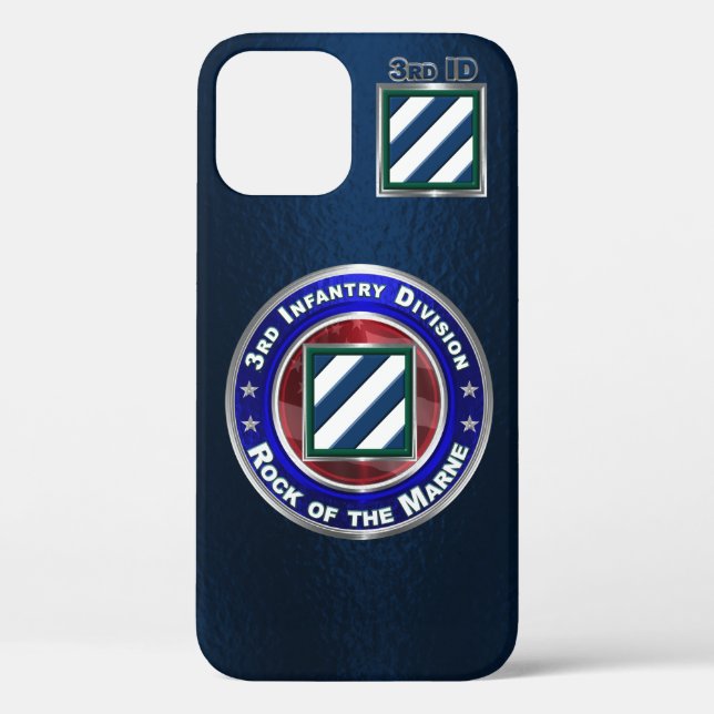 Coques Case-Mate iPhone Division d'infanterie 3 personnalisée (Verso)