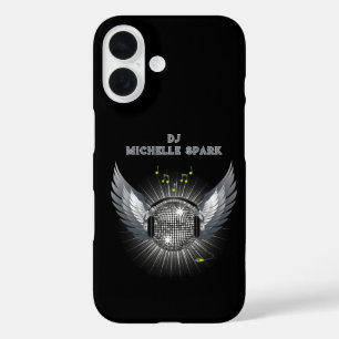 Coque Pour iPhone 16 DJ Disco Ball Wings