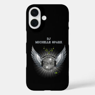 Coque Pour iPhone 16 DJ Disco Ball Wings