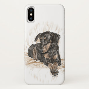 Coques Pour iPhone Doberman Chien oreilles naturelles