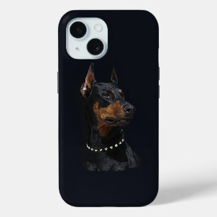 Coque Pour iPhone 15 Doberman Pinscher