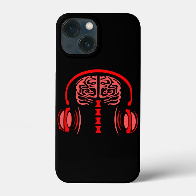 Coques Case-Mate iPhone Docteur Cerveau Tissue à l'écoute de la musique (Verso)