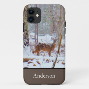 Case-Mate iPhone Case Doe dans la neige, Deer dans le lac Arrowhead