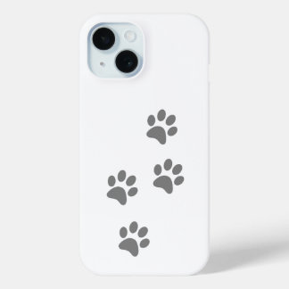 Coque Pour iPhone 15 Dog Paw Print iPhone Case – Cute Animal Print 