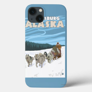 Etui iPhone Case-Mate Dog Sledding Scene - Petersburg, Alaska