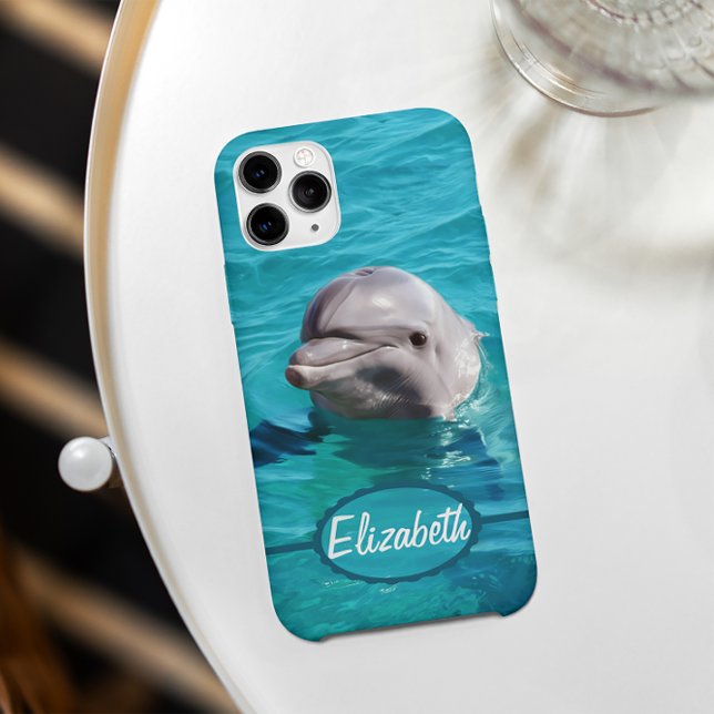 Coques Case-Mate iPhone Dolphin dans Blue Water Photo (Créateur téléchargé)