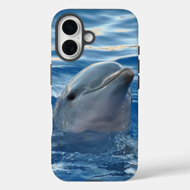 Coques Case-Mate iPhone Dolphin in Water Photo (Verso)