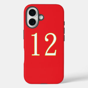 Coque Pour iPhone 16 don drôle pour tous les fans joueur ont numéro 12