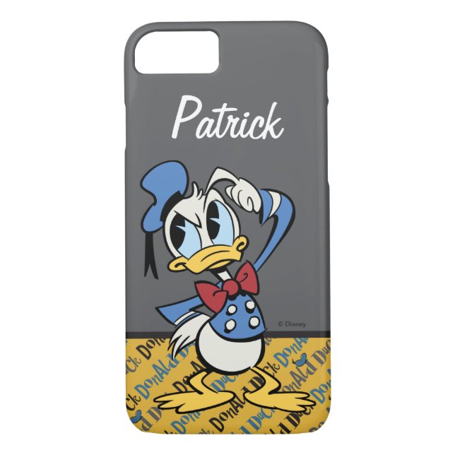 Coques Case-Mate iPhone Donald Thinking | Votre nom (Dos)