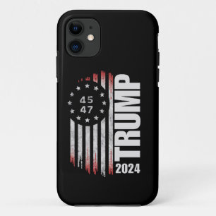 Case-Mate iPhone Case Donald Trump 2024 Élection Vote 45 47 Américain 