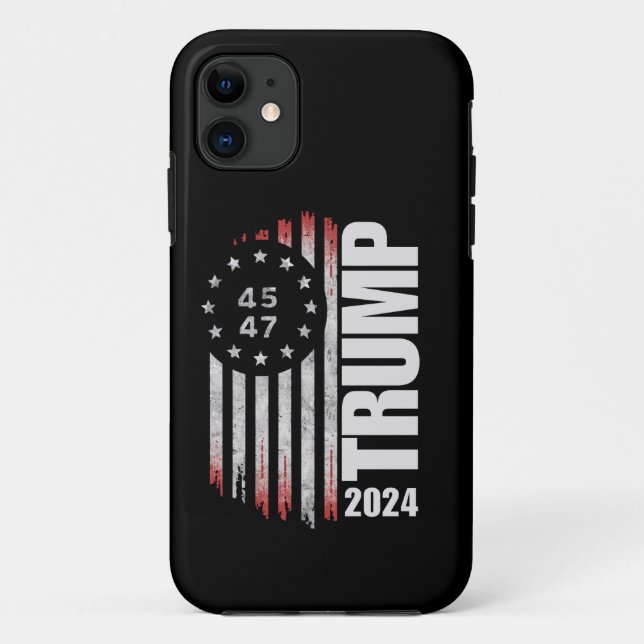 Coques Case-Mate iPhone Donald Trump Élection 2024 Vote 45 47 Américain (Dos)