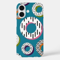 Donuts Abstrait Monoline Motif Pop Art