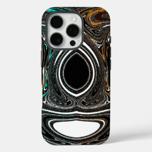 iPhone 16 Pro Case Doodle ethnique africain Abstrait texturé zèbre