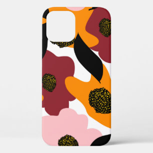 Case-Mate iPhone Case Doodles Abstraits colorés fleurs et dos feuille