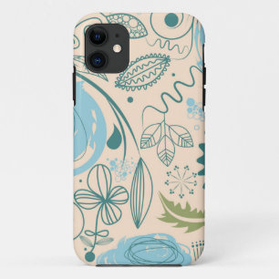 Coques Pour iPhone Doodles de fleurs