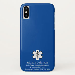 Case-Mate iPhone Case Dossier téléphonique d'alerte Médicale personnalis