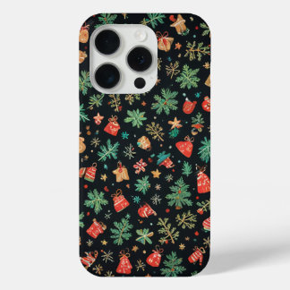 Coque iPhone 15 Pro Dossier téléphonique de Noël