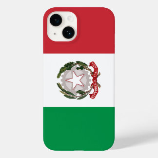 Coque Pour iPhone 14 Dossier téléphonique du drapeau de l'Italie