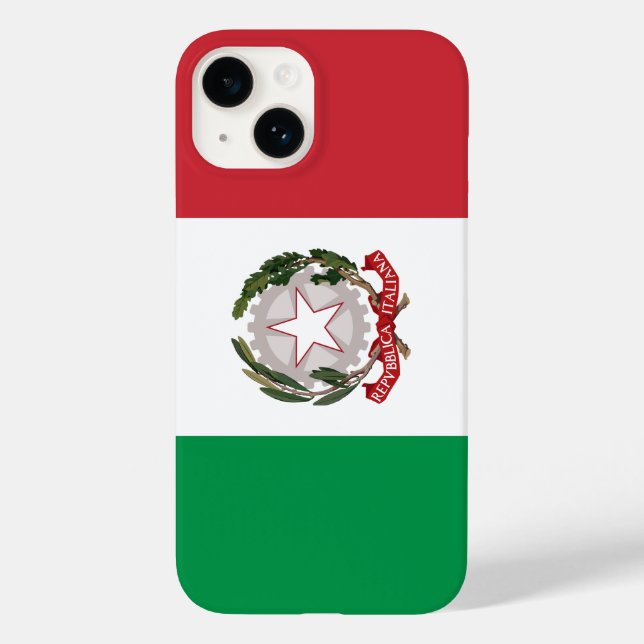 Coques Case-Mate iPhone Dossier téléphonique du drapeau de l'Italie (Verso)