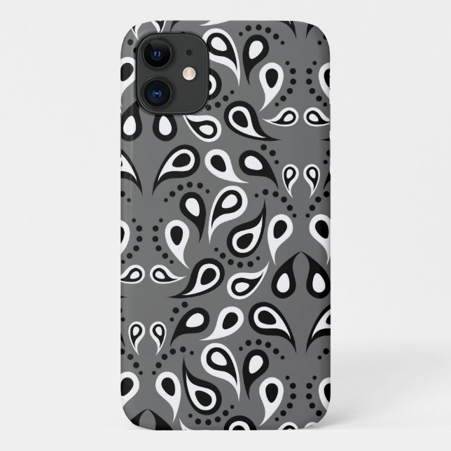 Coques Case-Mate iPhone dossier téléphonique gris paisley