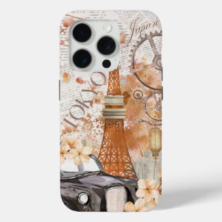 Coque iPhone 15 Pro Dossier téléphonique vintage Japon