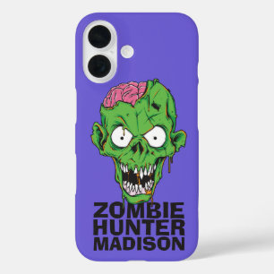 Coque Pour iPhone 16 Dossier téléphonique Zombie Hunter