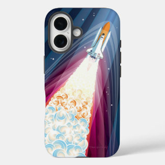 Coque Pour iPhone 16 Double Boosté (Lancement de la Navette Spatiale)