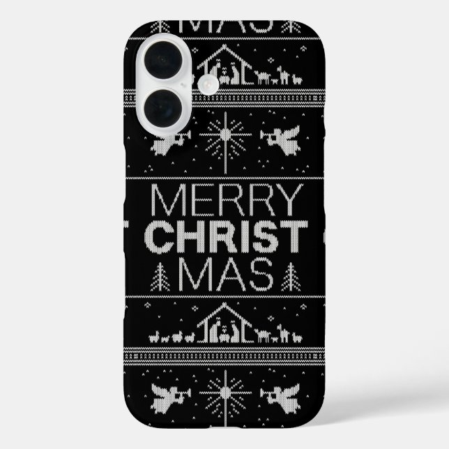 Coques Case-Mate iPhone Doux de Noël joyeux Élégant chrétien (Verso)