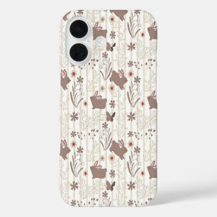 Coque Pour iPhone 16 Doux Prince Lapin aux Botaniques