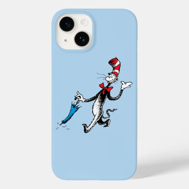 Coques Case-Mate iPhone Dr Seuss | Chat dans la marche des parapluies Casq (Verso)