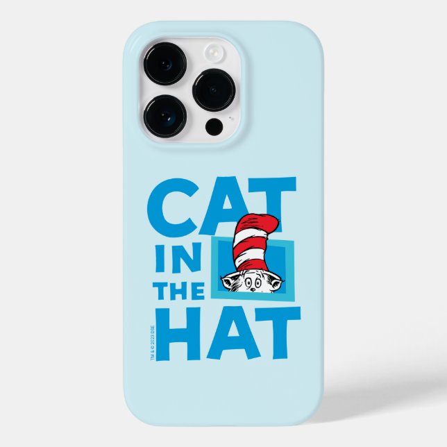 Coques Case-Mate iPhone Dr Seuss | Chat dans le logo du Casquette (Verso)