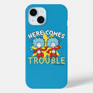 Coque Pour iPhone 15 Dr. Seuss Chose Un Chose Deux Les Ennuis Arriven