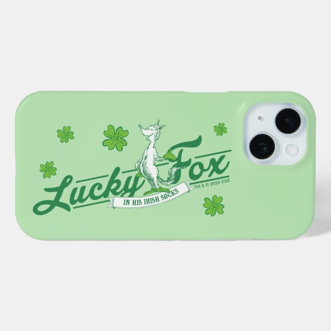 Coques Case-Mate iPhone Dr. Seuss | Renard Chanceux Dans Ses Chaussettes I (Verso (horizontal))