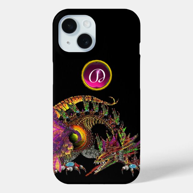 COQUES Case-Mate iPhone DRAGO, DRAGON D'IMAGINAIRE, MONOGRAMME DE PIERRE R (Verso)
