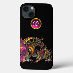 COQUES POUR iPhone DRAGO, DRAGON D'IMAGINAIRE, MONOGRAMME DE PIERRE R