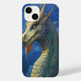 Coque Pour iPhone 14 🐉 Dragon à l'échelle de la tempête