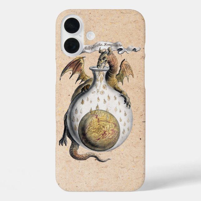 Coques Case-Mate iPhone Dragon ailé Crucible Vintage (Verso)