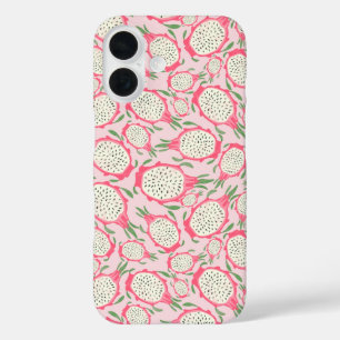 Coque Pour iPhone 16 Dragon aux fruits roses mignons